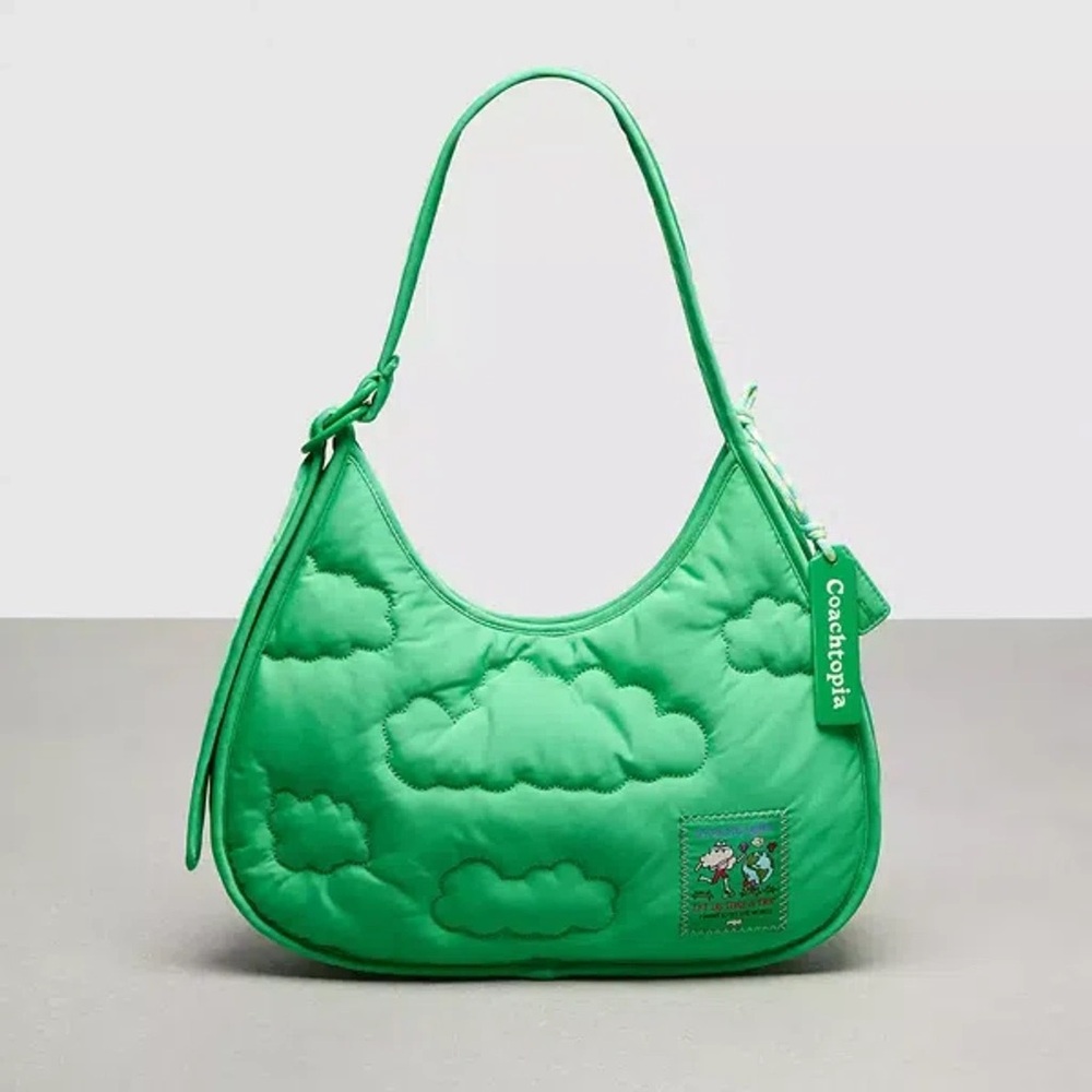 Coachtopia Coach Loop Ergo bag with Cloud Quilting- Electric Kelp Green 💚